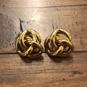 Gold earrings